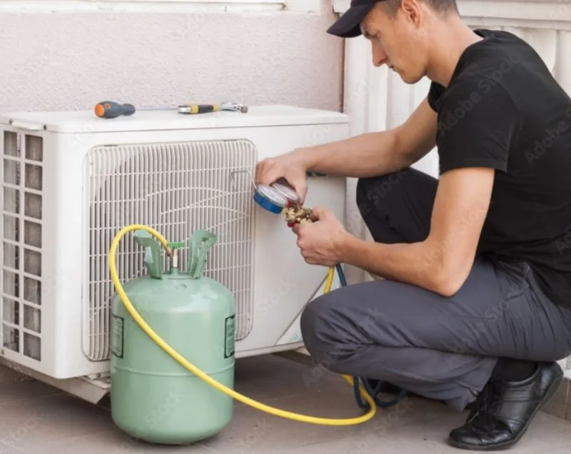 Gas lạnh là môi chất trung gian giúp hấp thụ nhiệt và duy trì khả năng làm mát của máy lạnh.